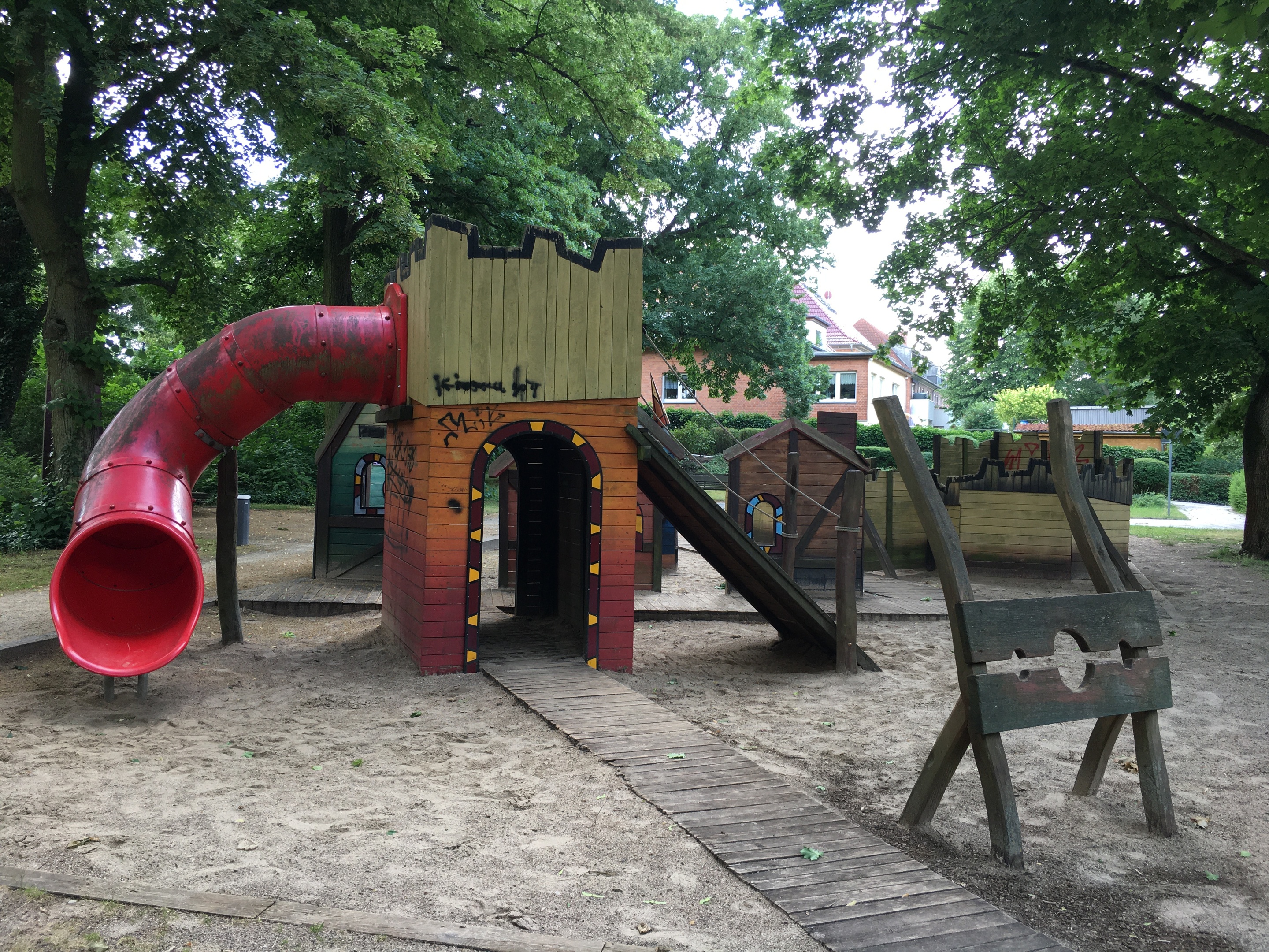 Spielplatz Stadtpark Prenzlau, Foto: Anja Warning