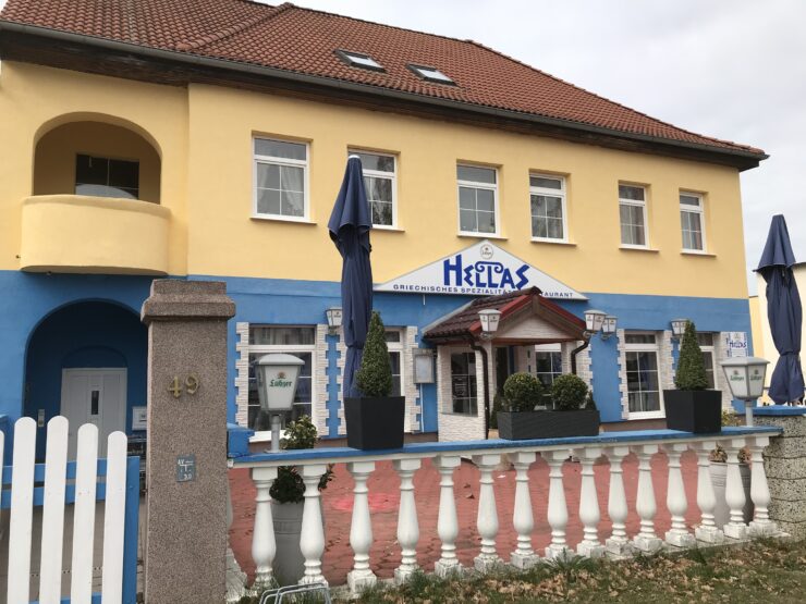Griechisches Restaurant "Hellas" in Prenzlau, Foto: Anet Hoppe