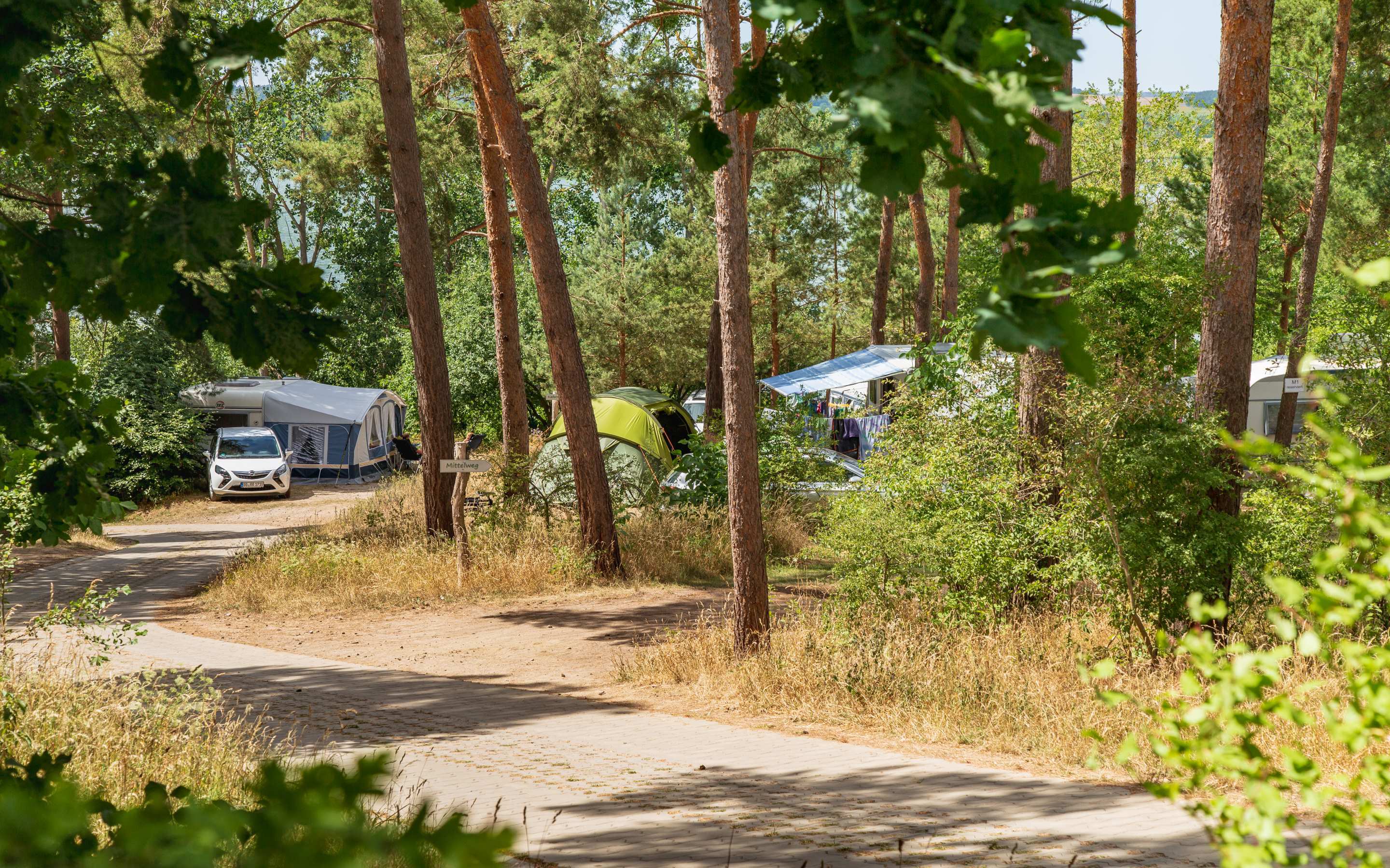 Blick auf den Campingplatz, Foto: Steffen Lehmann, Lizenz: TMB Fotoarchiv