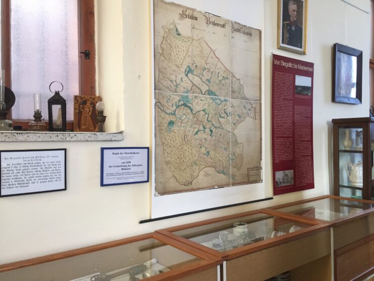 Karten im Heimatmuseum Brüssow , Foto: Anet Hoppe