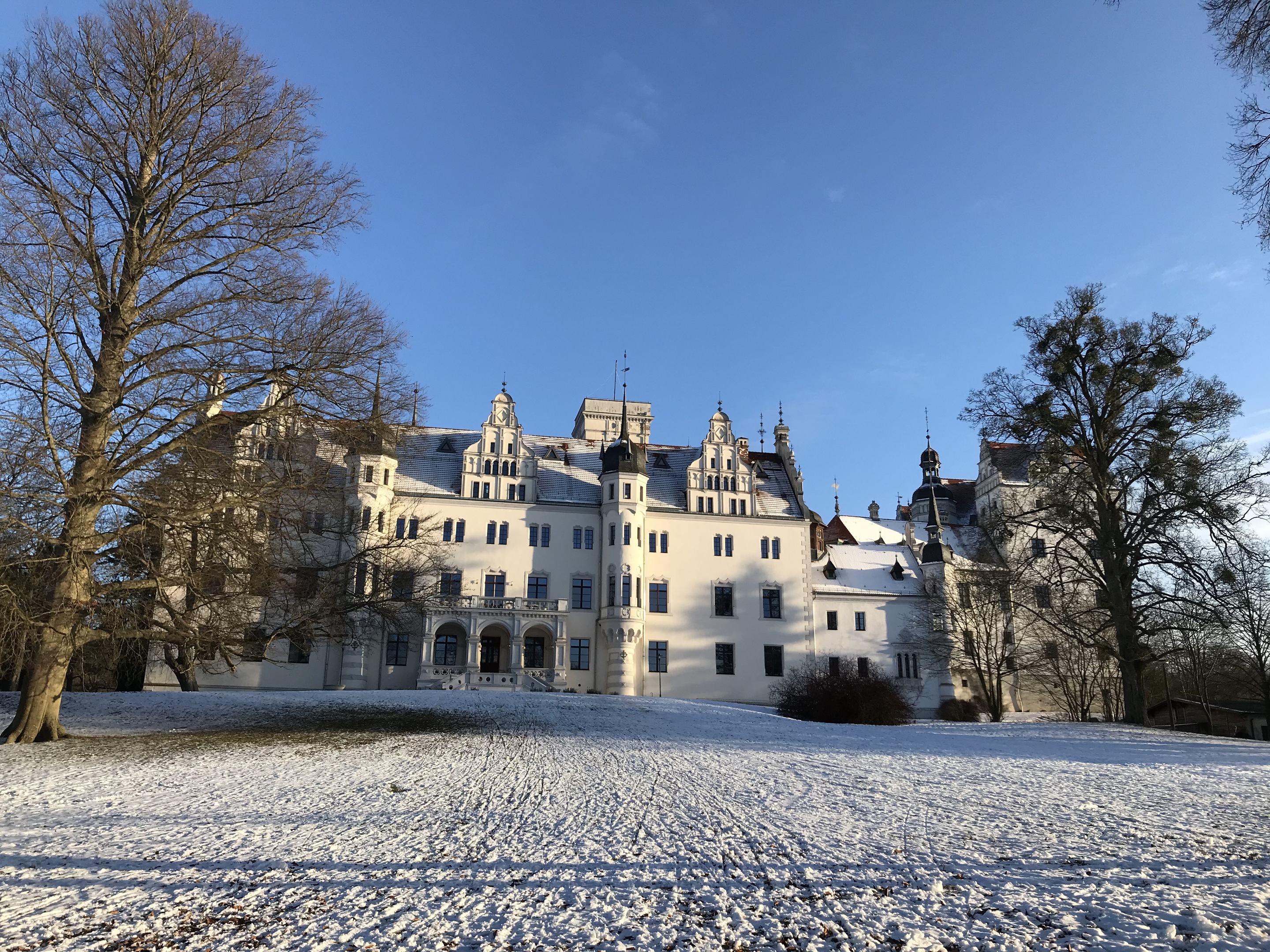 Schloss Boitzenburg im Winter, Foto: Anet Hoppe